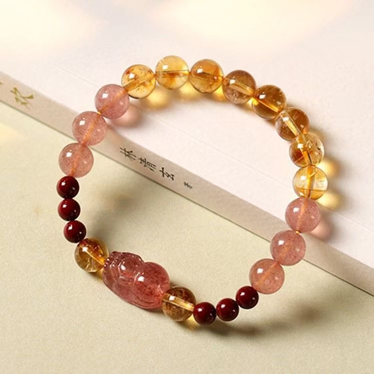 Gemstone for Passion & Abundance - Natural Strawberry Quartz