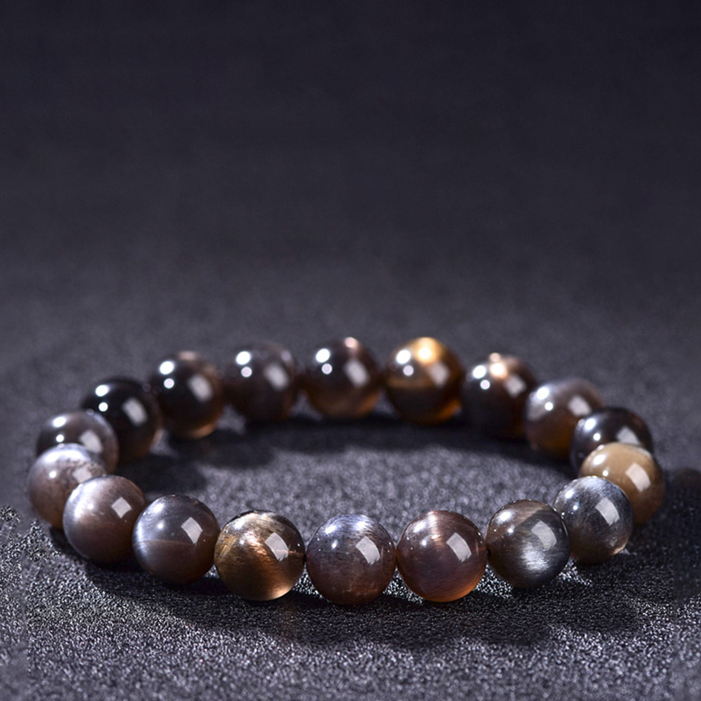 Wisdom & Clarity Essence - Black Skeleton Crystal Bracelet