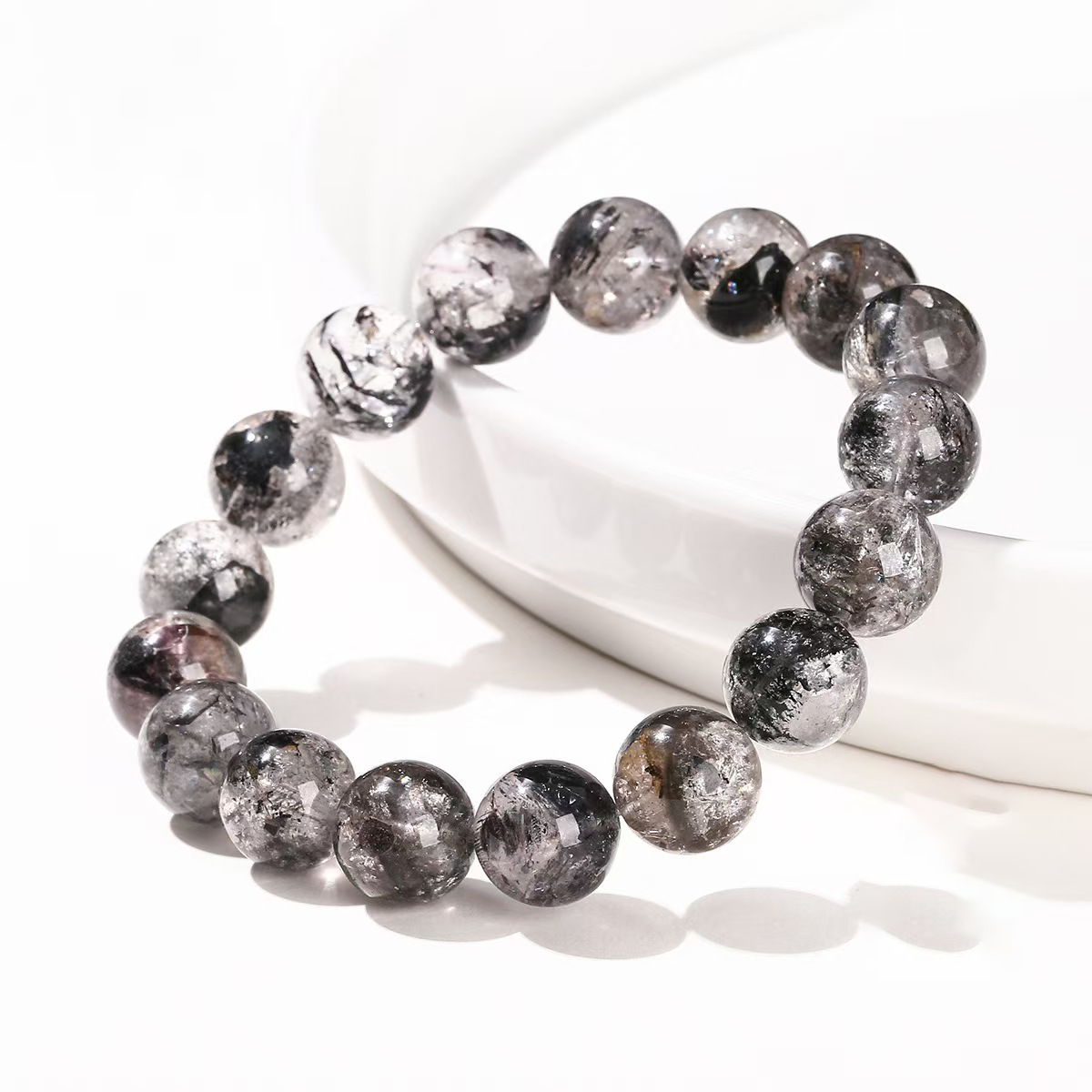 Pure Charge Shield - Natural Herkimer Bracelet