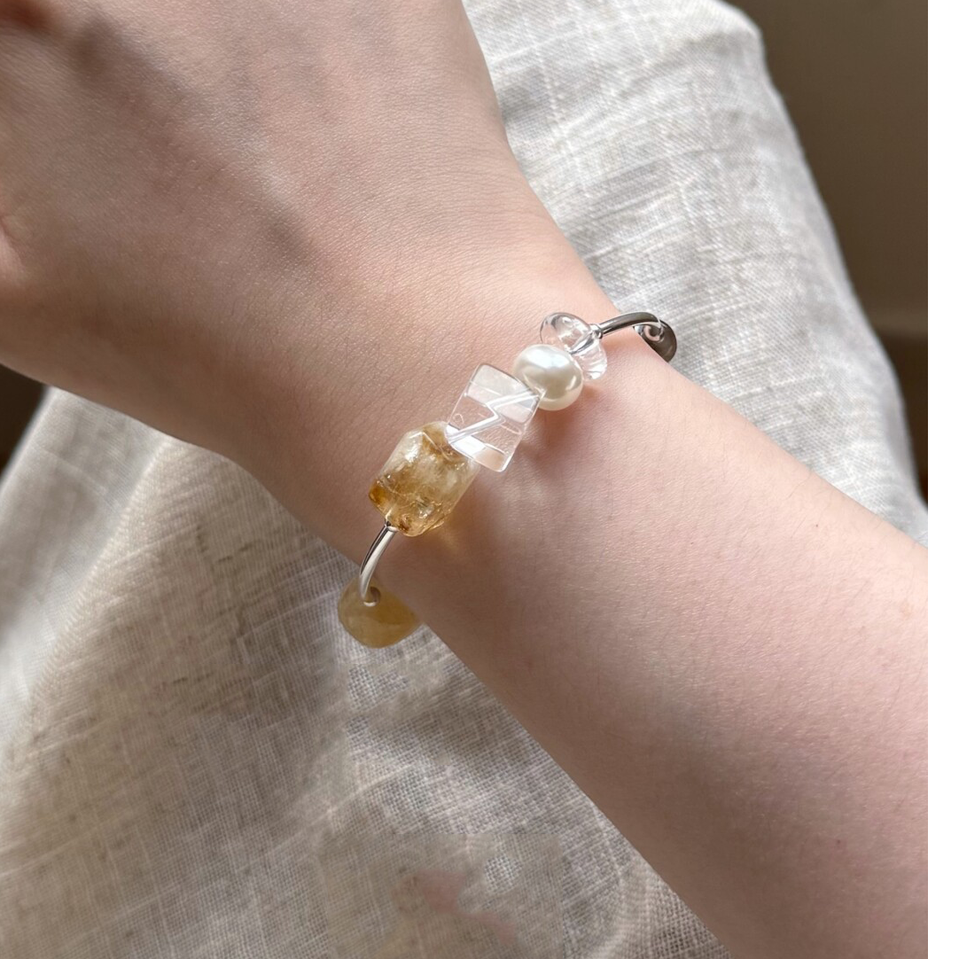 Sunlit Serenity Bangle Bracelet