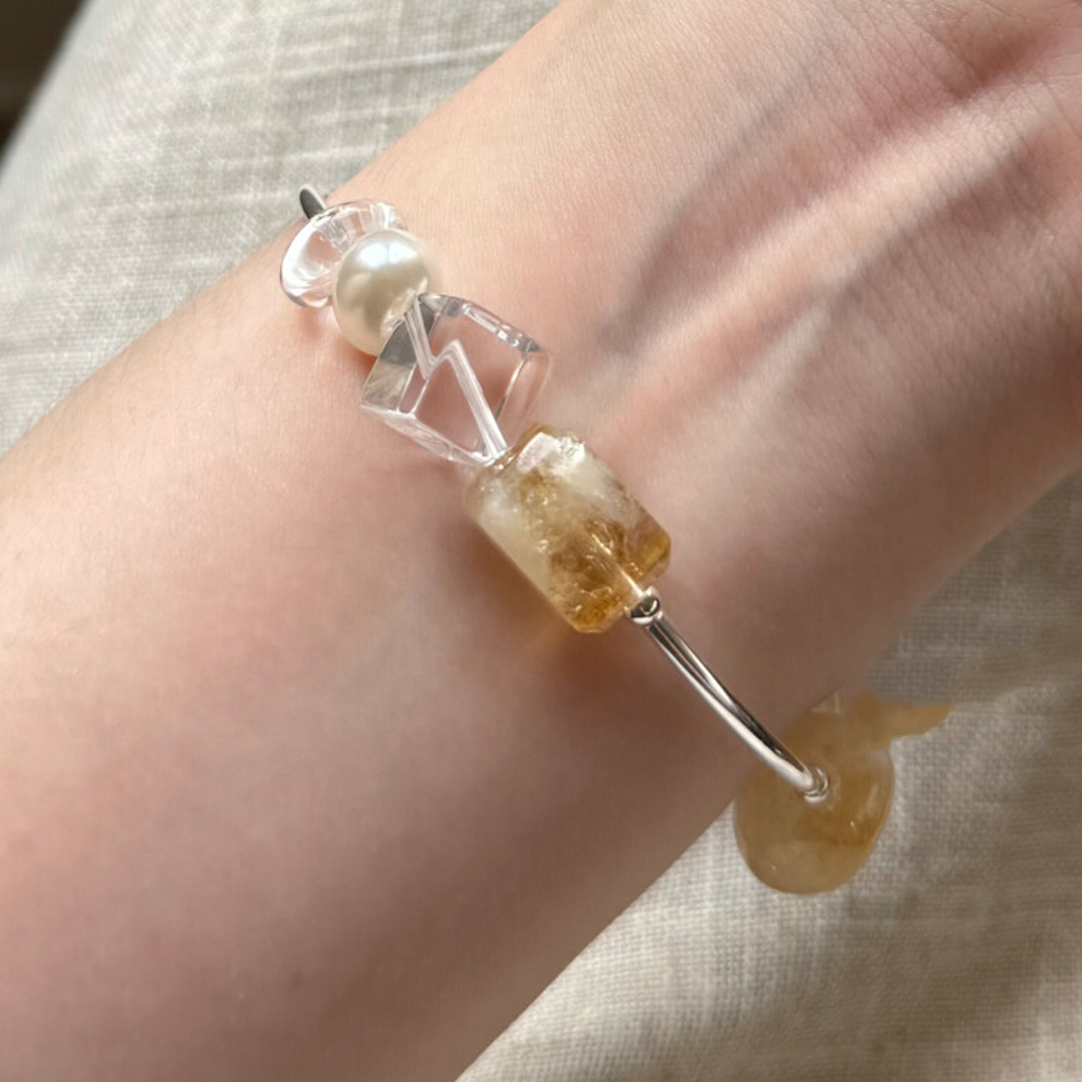 Sunlit Serenity Bangle Bracelet