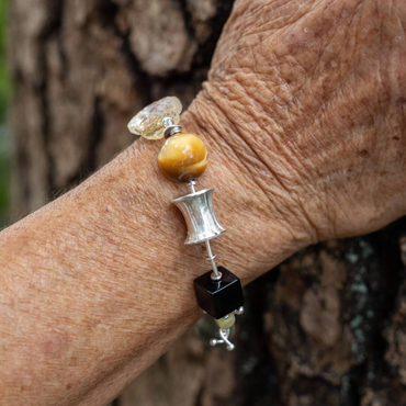 Grounded & Abundant - Multi-Crystal Bracelet