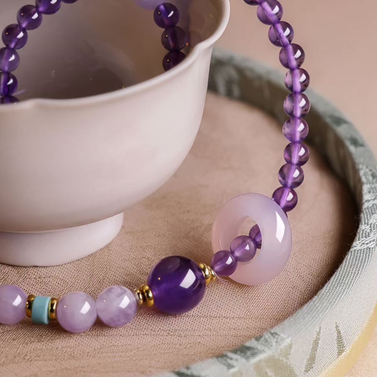 Focus & Relationships - Natural Amethyst Double Wrap Bracelet