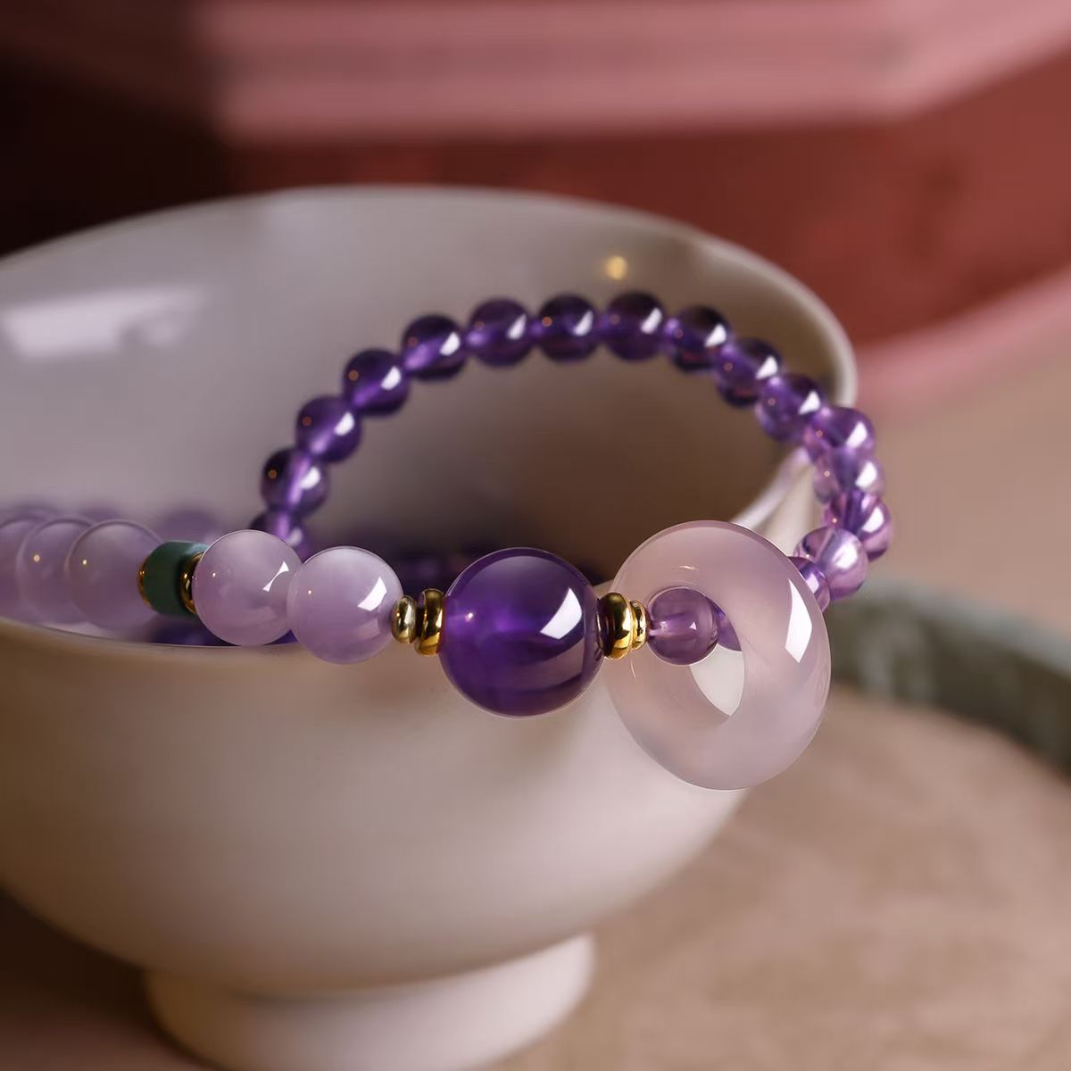 Focus & Relationships - Natural Amethyst Double Wrap Bracelet