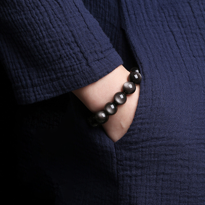 Energy Shield - Obsidian Aura Bracelet