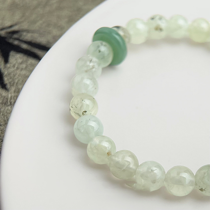 New Beginnings & Resilience Energy - Prehnite Bracelet