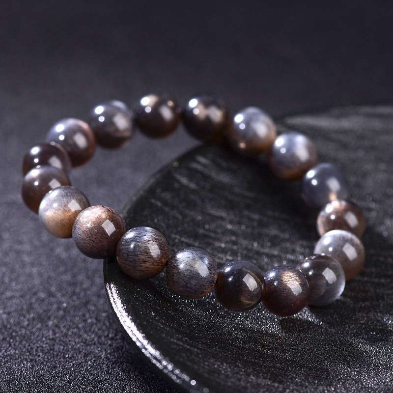 Wisdom & Clarity Essence - Black Skeleton Crystal Bracelet