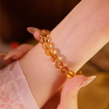 Wealth Attraction - Natural Golden Healer Quartz Bracelet