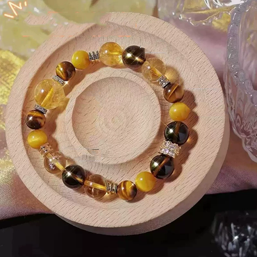 Confidence Boost, Stress Relief - Tiger's Eye Citrine Bracelet