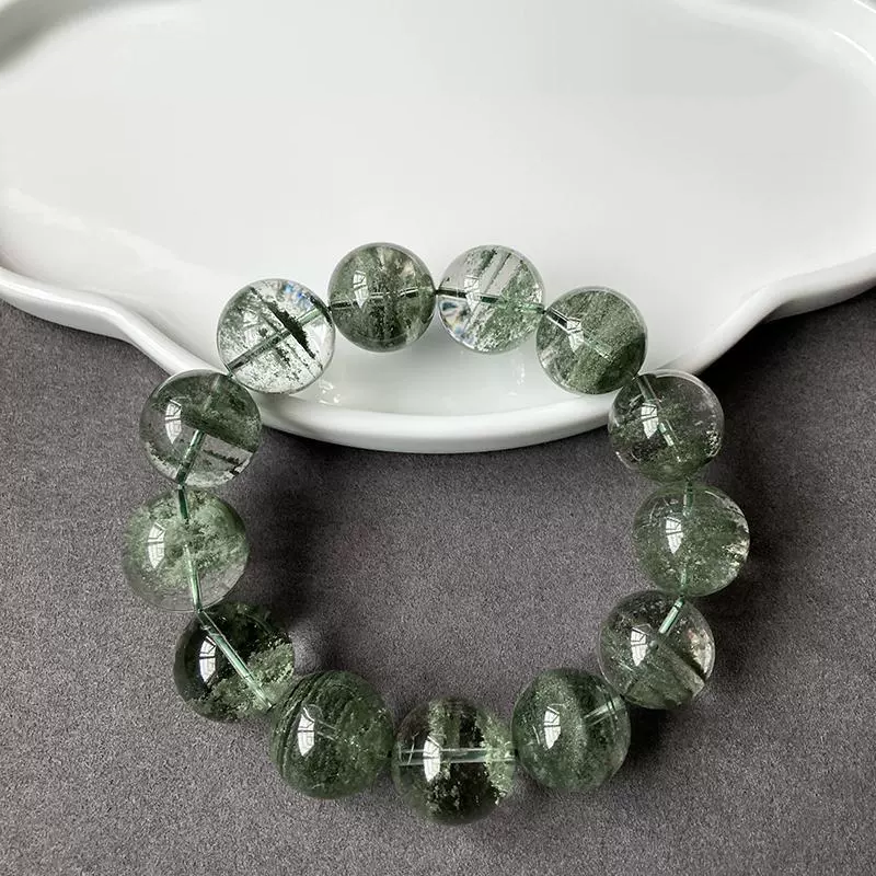 Wealth Attraction & Career Flourish - Green Phantom Quartz Bracelet