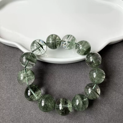Wealth Attraction & Career Flourish - Green Phantom Quartz Bracelet