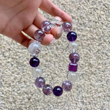 Luck - Purple Aura Crystal Bracelet