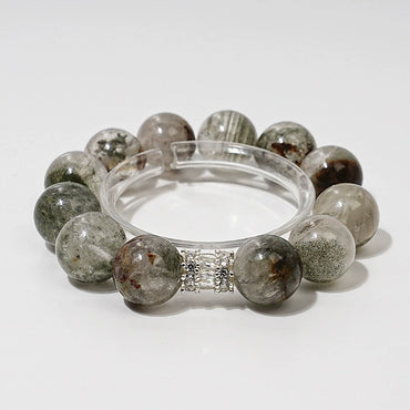 Where Growth Meets Balance - Green Phantom Quartz Bracelet
