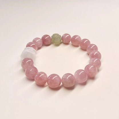 Peach Blossom & Career Duo - Rose Quartz Bracelet