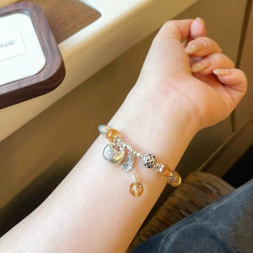 Good Fortune - 925 Silver Citrine Blessing Bracelet