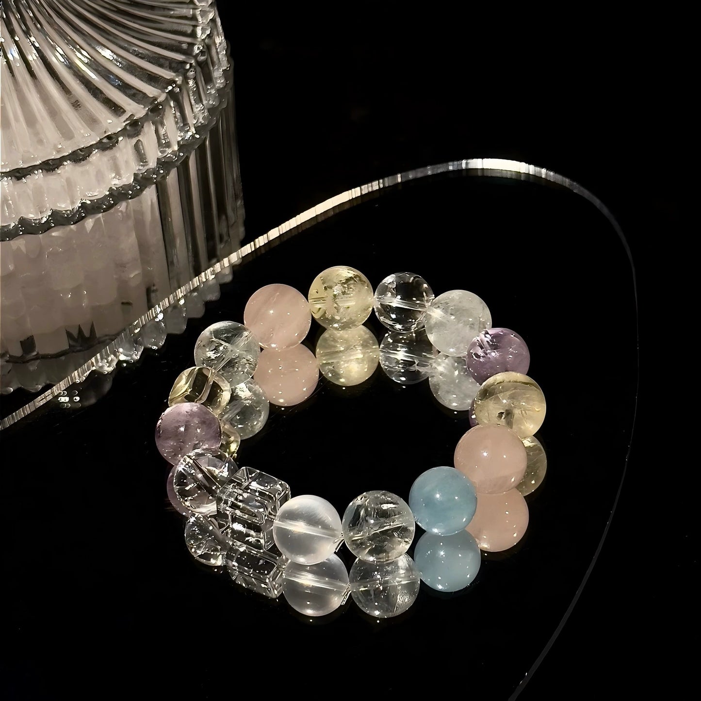 Spiritual Healing - Multicolor Chakra Crystal Bracelet