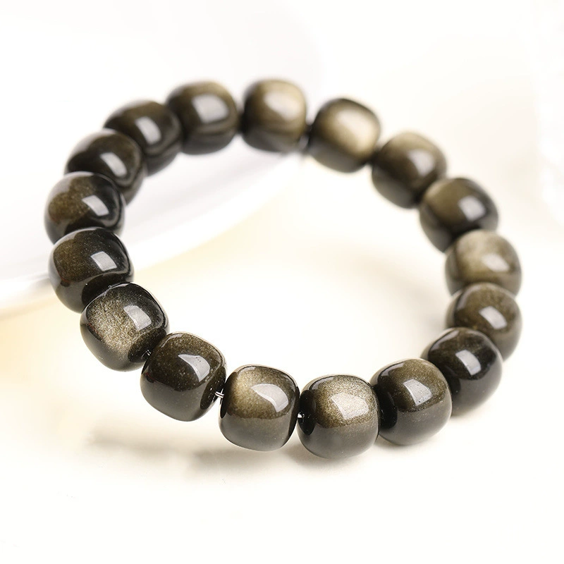 Wisdom & Purification - Natural Golden Obsidian Bracelet