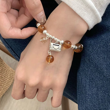 Energy Boost - Amber & Silver Energy Bracelet