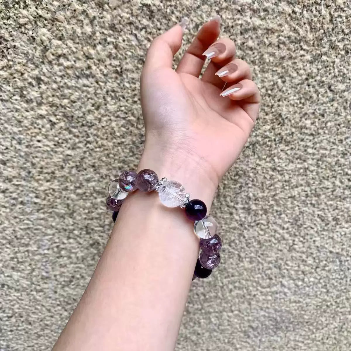 Luck - Purple Aura Crystal Bracelet