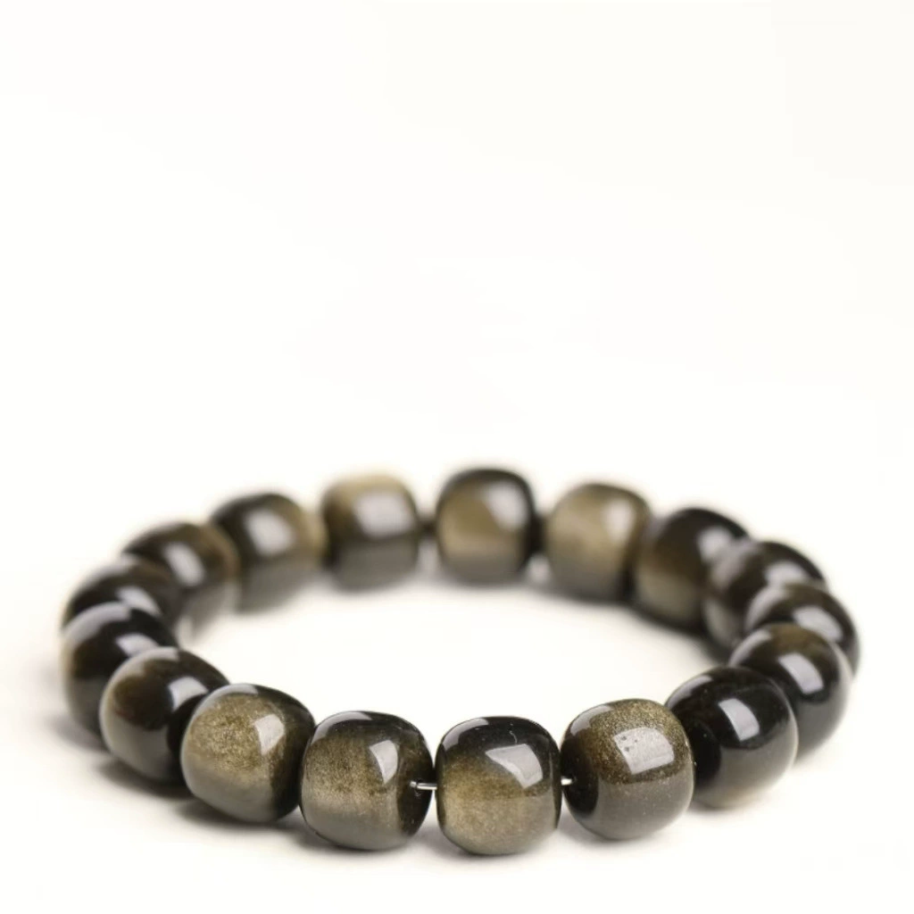 Wisdom & Purification - Natural Golden Obsidian Bracelet