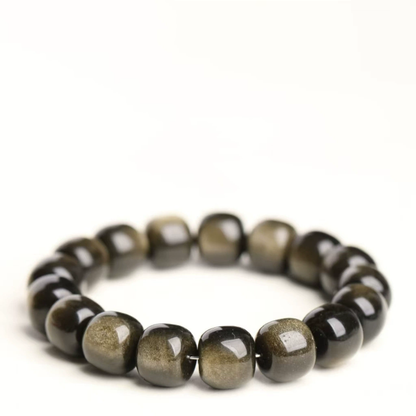 Wisdom & Purification - Natural Golden Obsidian Bracelet
