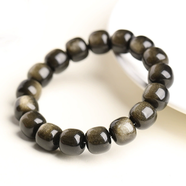 Wisdom & Purification - Natural Golden Obsidian Bracelet
