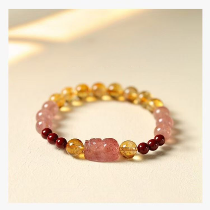 Gemstone for Passion & Abundance - Natural Strawberry Quartz