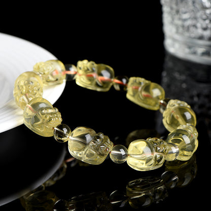 Fortune Enhancement - Pi Yao Citrine Bracelet