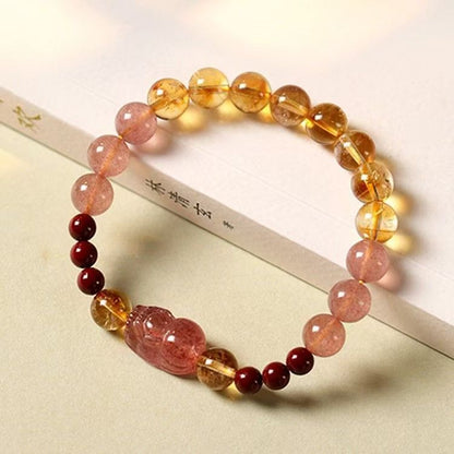 Gemstone for Passion & Abundance - Natural Strawberry Quartz